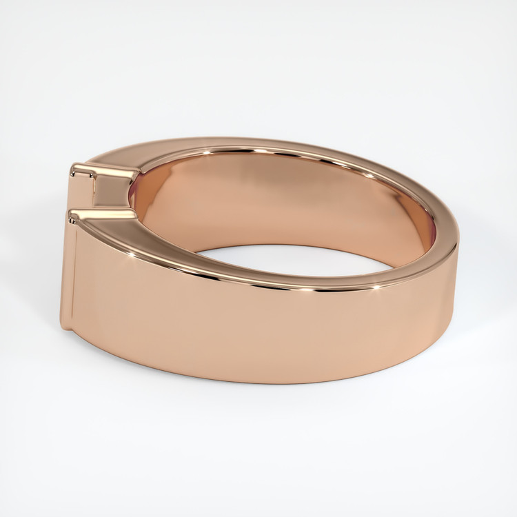18K Rose Gold Men's Ring Setting