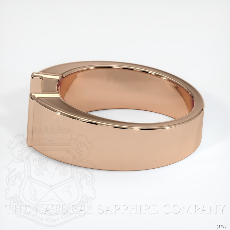 18K Rose Gold Men's Ring Setting