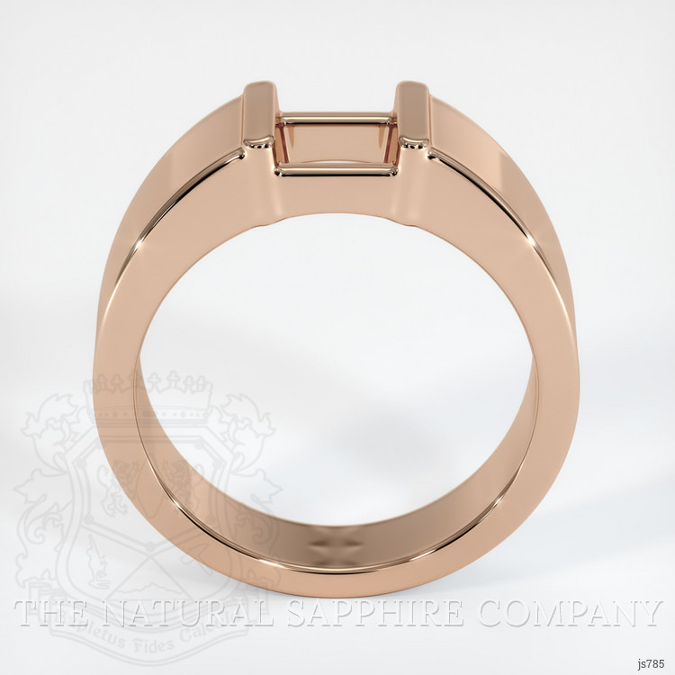 18K Rose Gold Men's Ring Setting