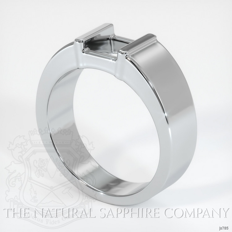 14K White Gold Men's Ring Setting