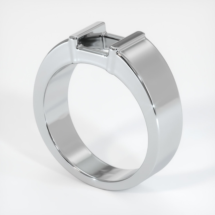 14K White Gold Men's Ring Setting