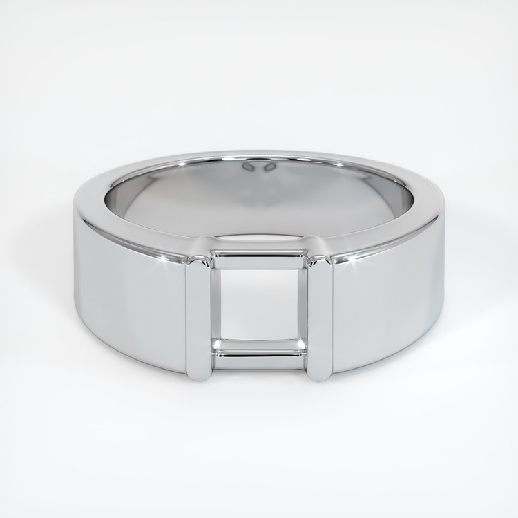 14K White Gold Men's Ring Setting