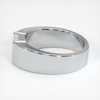 14K White Gold Men's Ring Setting Image