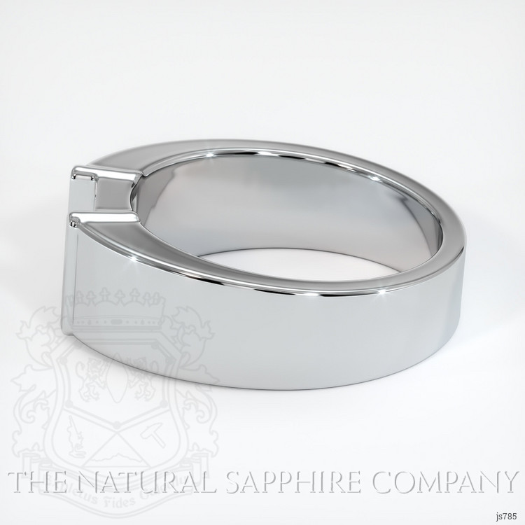 14K White Gold Men's Ring Setting