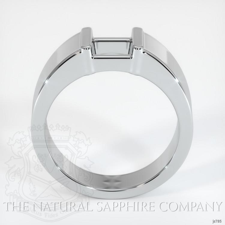 14K White Gold Men's Ring Setting