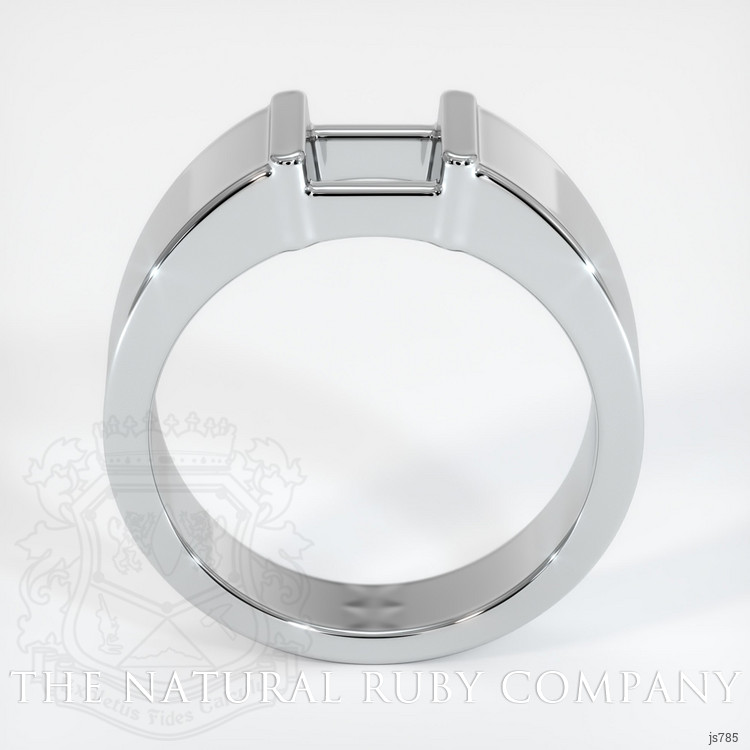 14K White Gold Men's Ring Setting