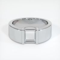 18K White Gold Men's Ring Setting Image
