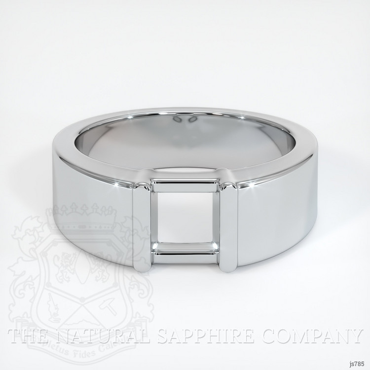 18K White Gold Men's Ring Setting