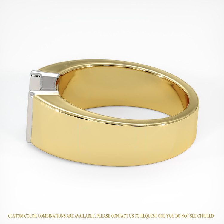 14K White & Yellow Men's Ring Setting