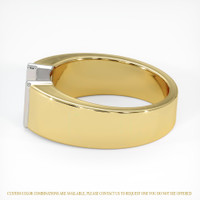 18K White & Yellow Men's Ring Setting Image