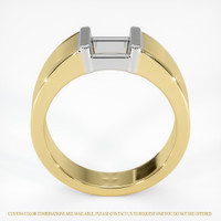 18K White & Yellow Men's Ring Setting Image