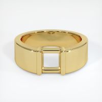 18K Yellow Gold Men's Ring Setting Image