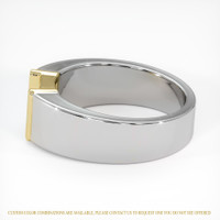 14K Yellow & White Men's Ring Setting Image