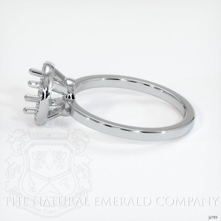 Platinum 950 Pave Ring Setting