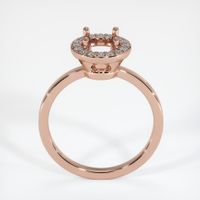 14K Rose Gold Pave Ring Setting Image
