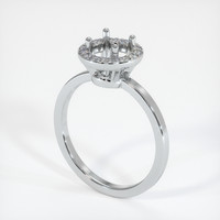 10K White Gold Pave Ring Setting Video