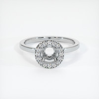 10K White Gold Pave Ring Setting Image
