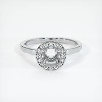 18K White Gold Pave Ring Setting Image