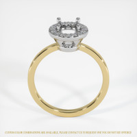 14K White & Yellow Pave Ring Setting Image