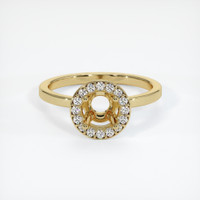 10K Yellow Gold Pave Ring Setting Image