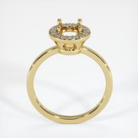 18K Yellow Gold Pave Ring Setting Image