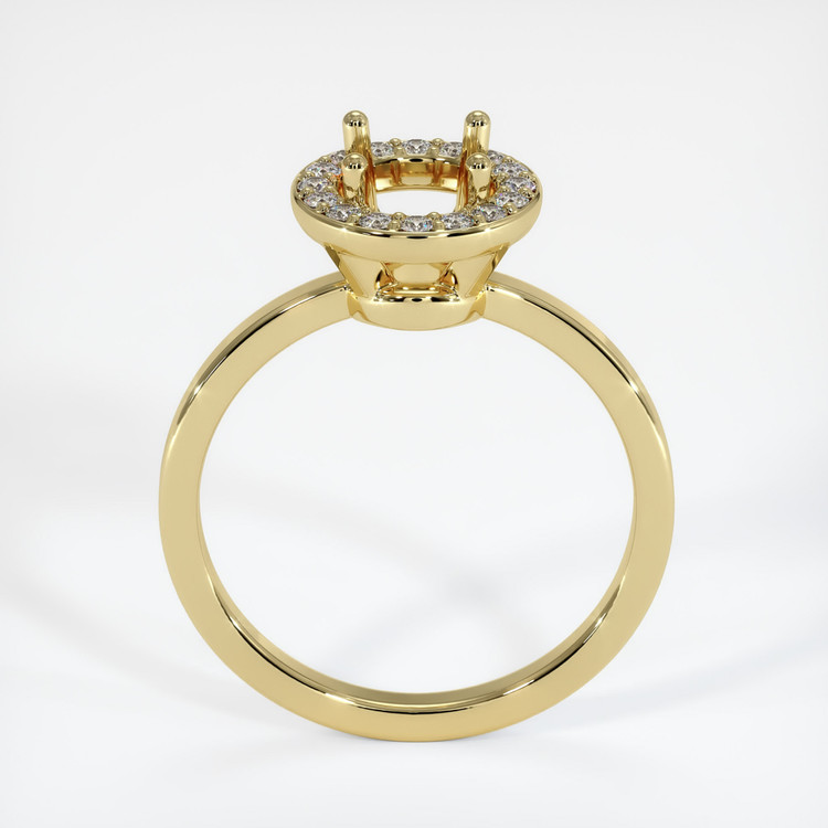 18K Yellow Gold Pave Ring Setting