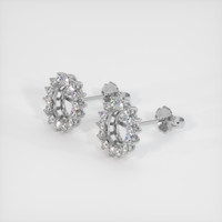 14K White Gold Halo Earring Setting Video