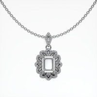 10K White Gold Pave Pendant Setting Video