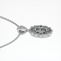 10K White Gold Pave Pendant Setting Image