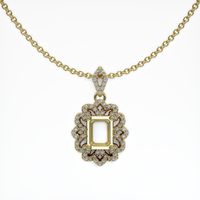 14K Yellow Gold Pave Pendant Setting Video
