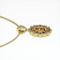 18K Yellow Gold Pave Pendant Setting Image