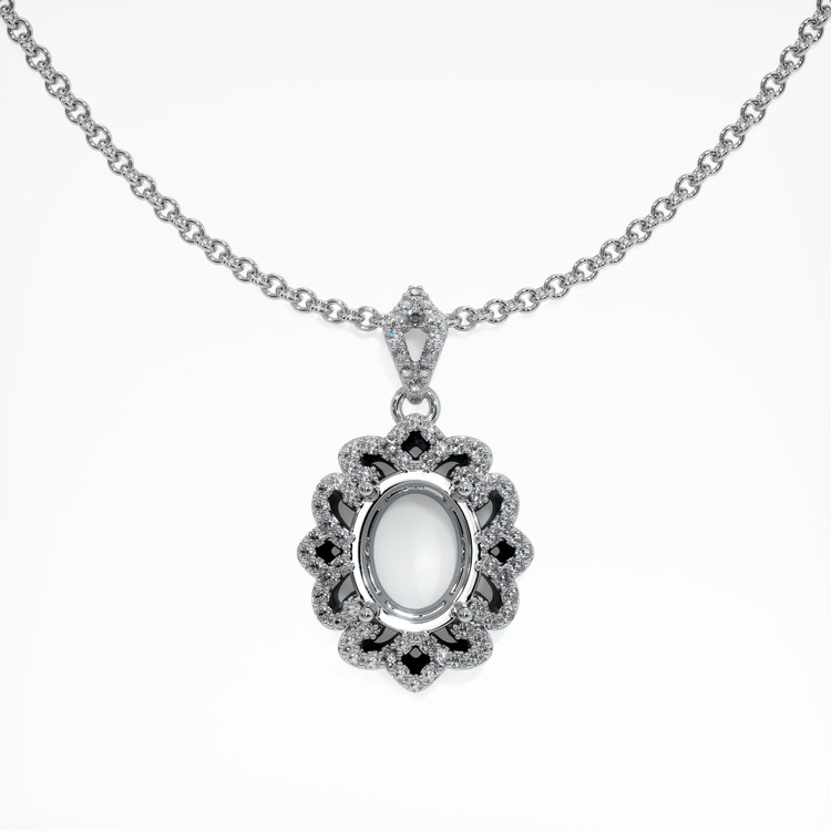 Platinum 950 Pave Pendant Setting