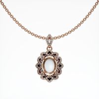 14K Rose Gold Pave Pendant Setting Video