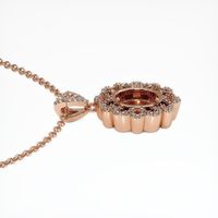 14K Rose Gold Pave Pendant Setting Image
