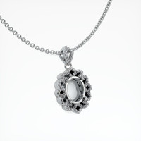 10K White Gold Pave Pendant Setting Image