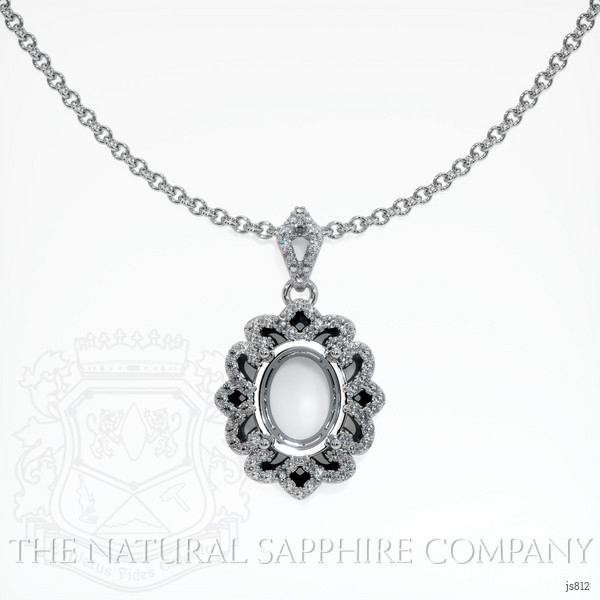  Emerald Pendant 0.64 Ct. 18K White Gold