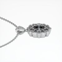 18K White Gold Pave Pendant Setting Image