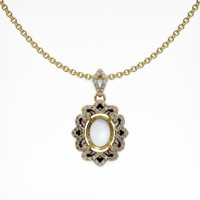 10K Yellow Gold Pave Pendant Setting Video
