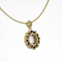 10K Yellow Gold Pave Pendant Setting Image