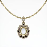 14K Yellow Gold Pave Pendant Setting Video