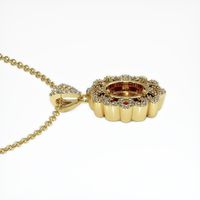 14K Yellow Gold Pave Pendant Setting Image