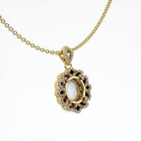 18K Yellow Gold Pave Pendant Setting Image
