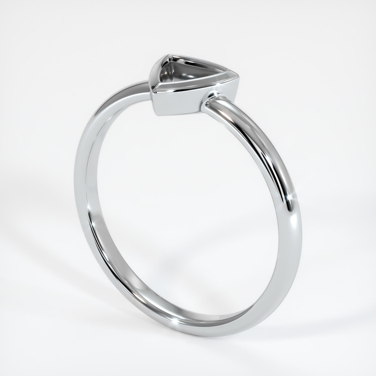 14K White Gold Men's Ring Setting
