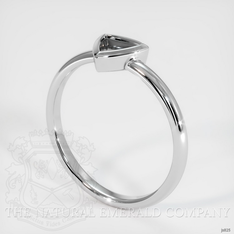 Men's Emerald Ring 0.69 Ct., 18K White Gold