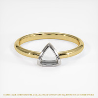 14K White & Yellow Men's Ring Setting Image