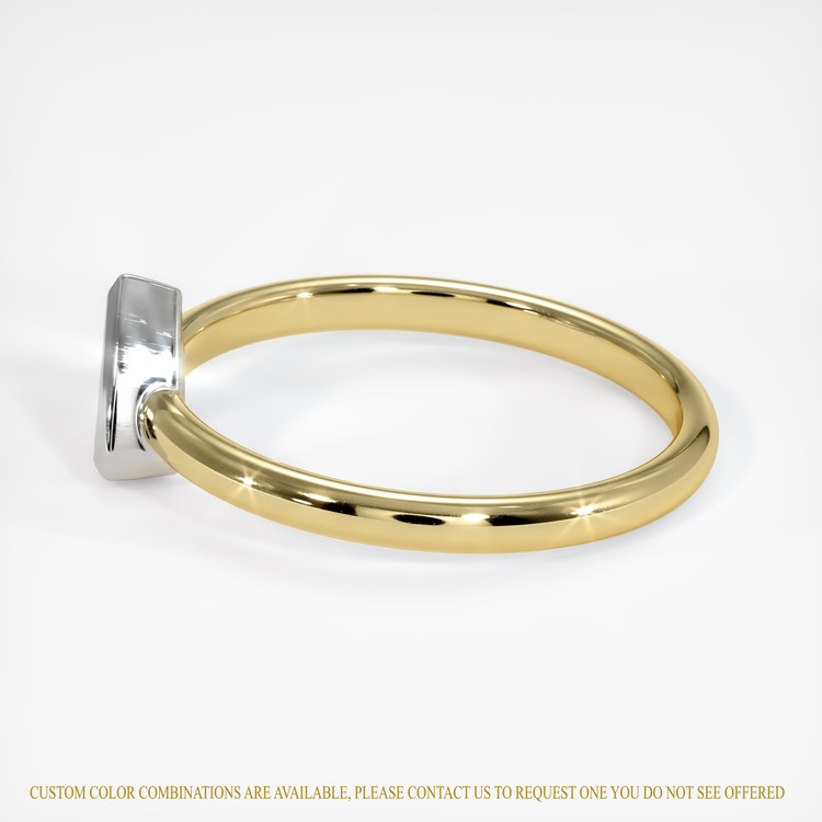 14K White & Yellow Men's Ring Setting