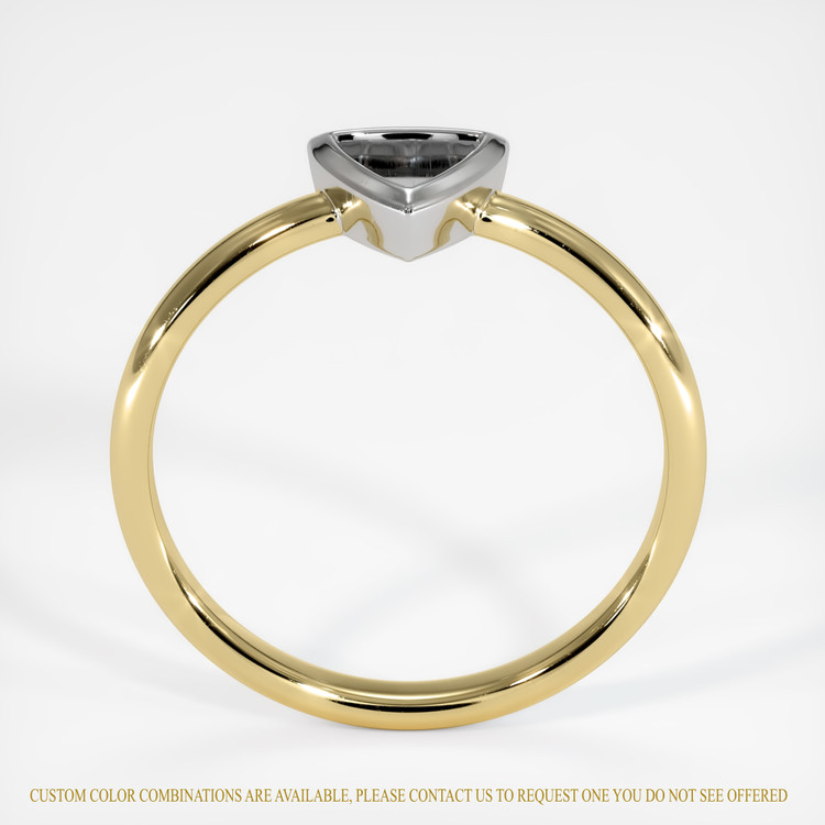 14K White & Yellow Men's Ring Setting