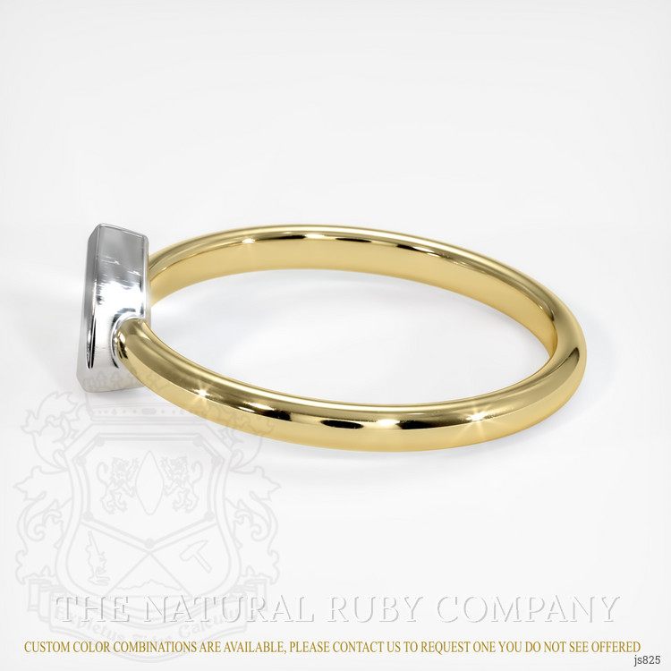 18K White & Yellow Men's Ring Setting