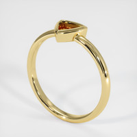 Men's Emerald Ring 0.69 Ct., 18K Yellow Gold Combination Setting