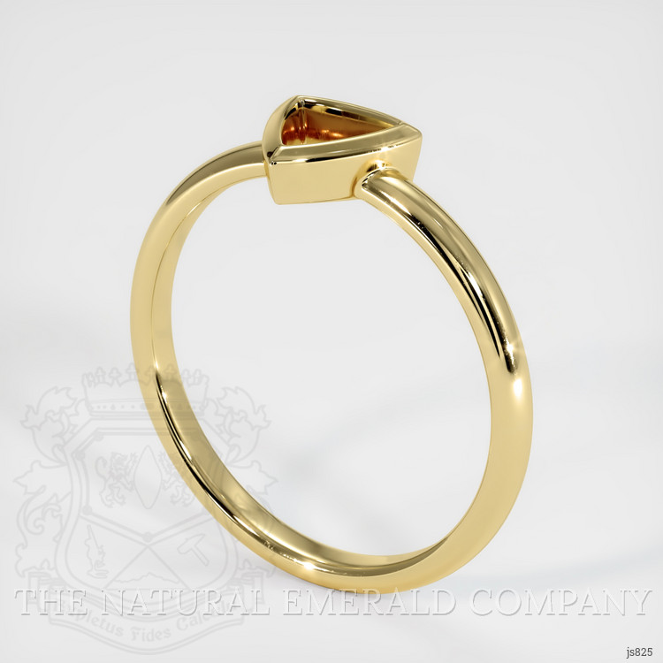 Men's Emerald Ring 0.69 Ct., 18K Yellow Gold